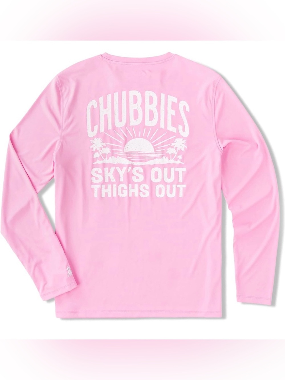 Chubbies Men's The Pink N' Proud Sun Crewneck Size Large Moisture Absorbing - Picture 2 of 9